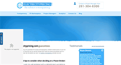 Desktop Screenshot of electricitypricing.com